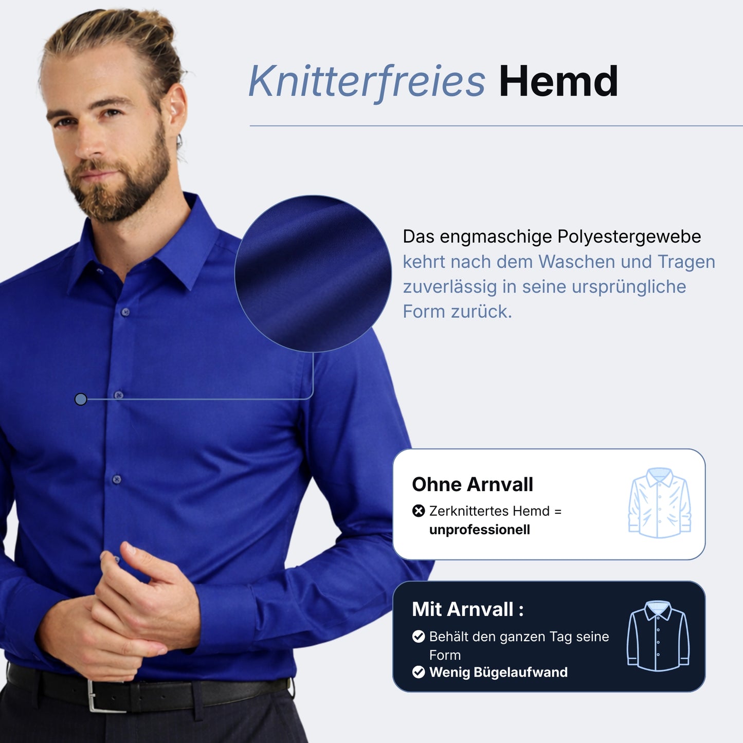 Knitterfreies Arnvall Hemd